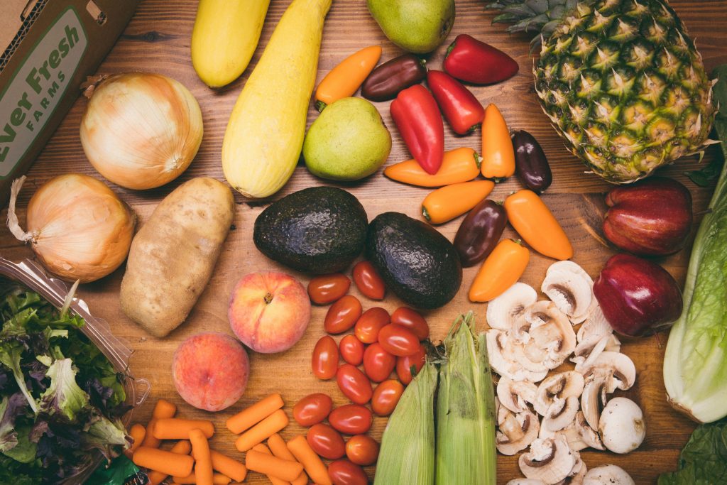 Produce delivery boxes from Ever Fresh that deliver to Baltimore County and Baltimore City.